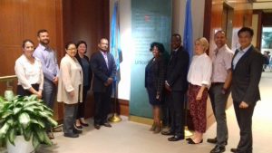 Meeting participants from ASLM, UNICEF, and CHAI in New York City, United States. [Photo: Nqobile Ndlovu]