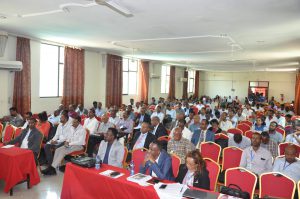 Participants at the dissemination workshop and consultative meeting on HIV/AIDS, tuberculosis and related diseases in Dire Dawa, Ethiopia, 4-7 September 2017. [Photo: Million Kebede, EPHI]